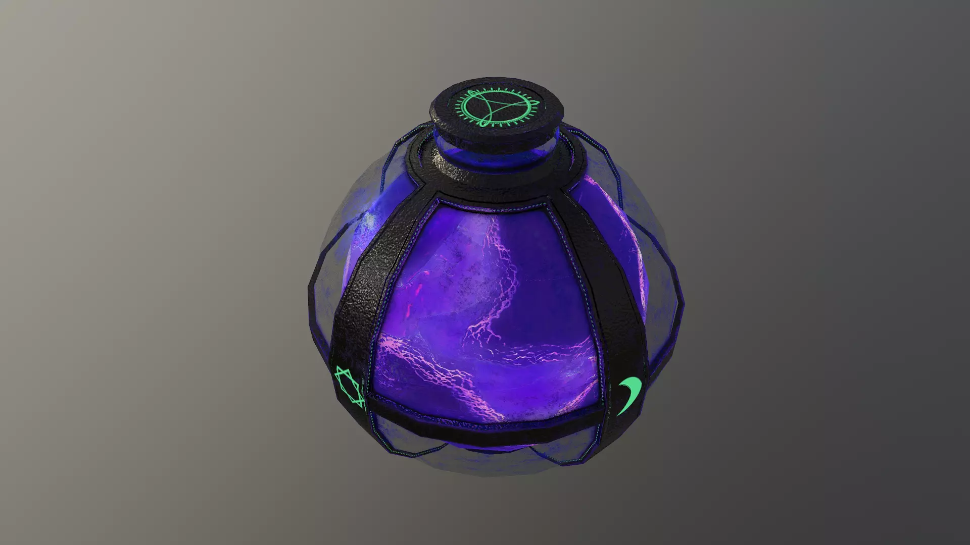 Potion bottle Free low-poly 3D model