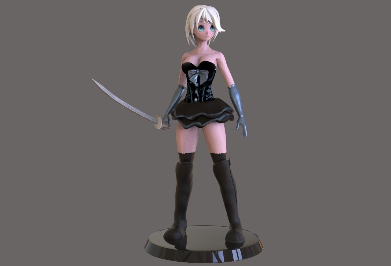 Fantasy Girl 3D model_5