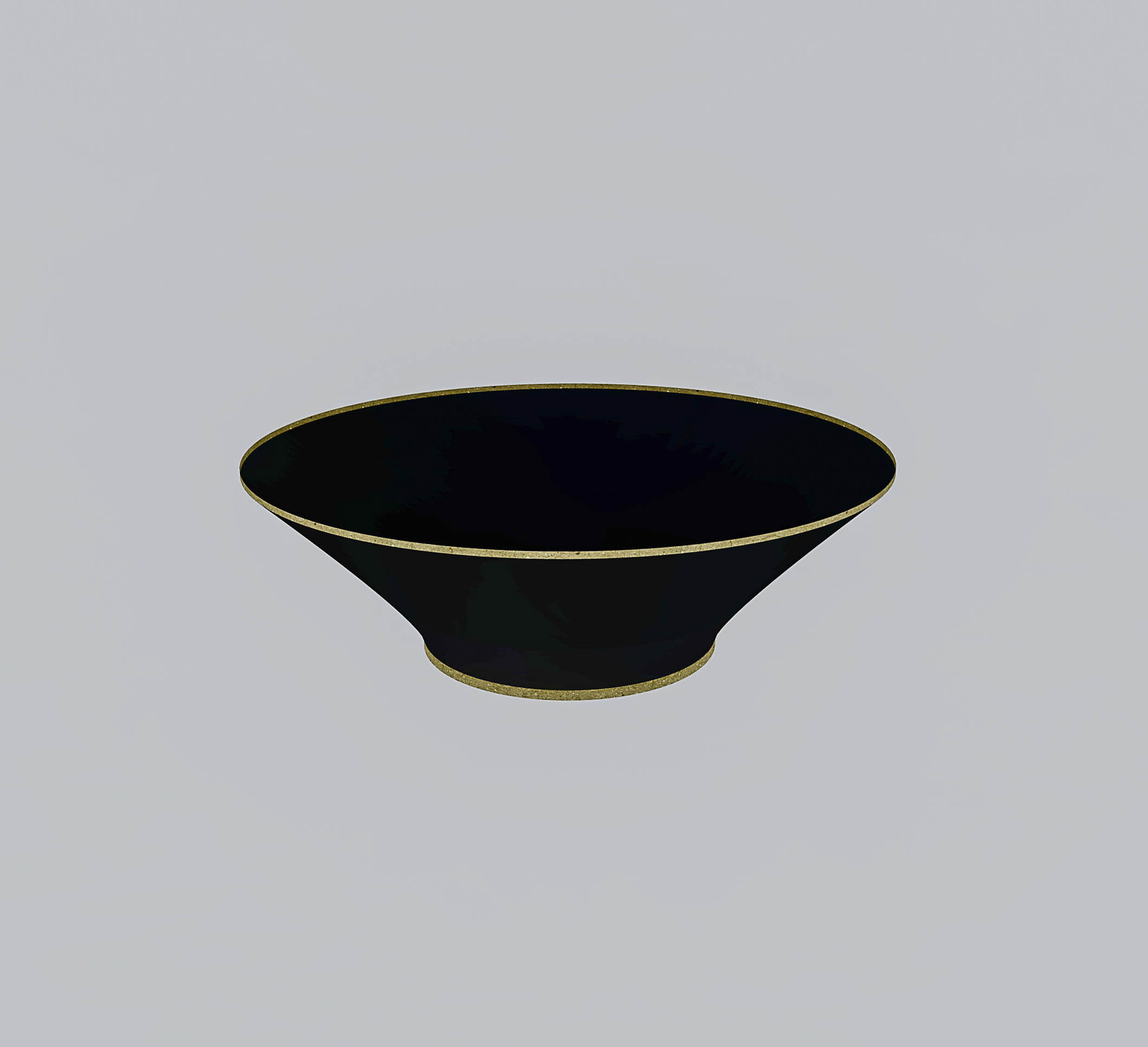 Black Bowl 3D Model Low-poly 3D model_3