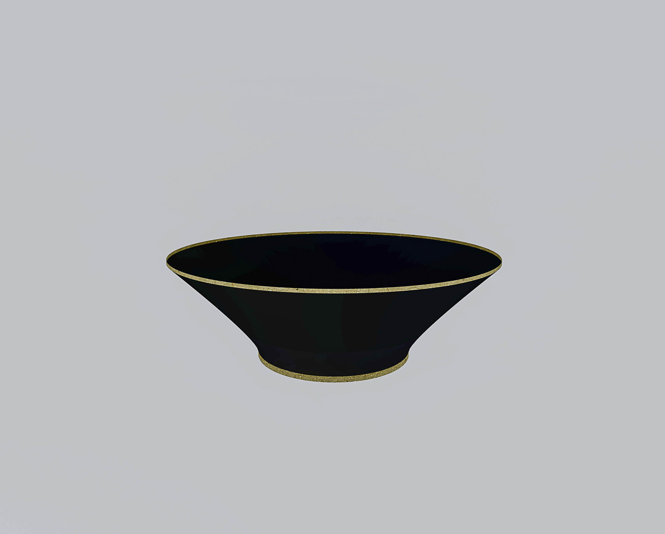 Black Bowl 3D Model Low-poly 3D model_2