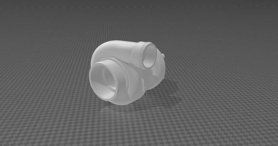 Turbocompressor plastic pipe Free 3D print model_0