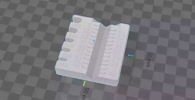 Metric screw mesuring metric
