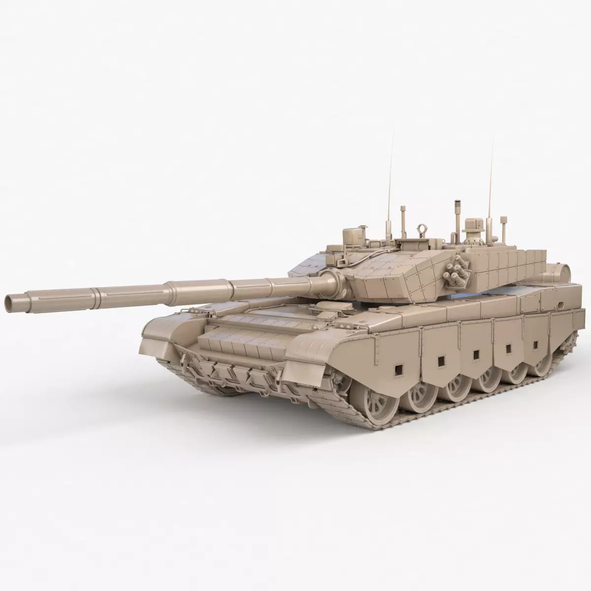 Tank China Type ZTZ 99A MTB Clay Vray 3D model