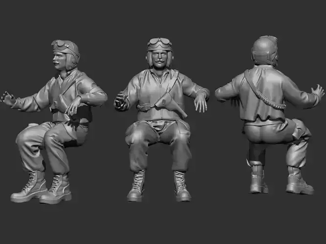 USA tank crew ww6 3D print model