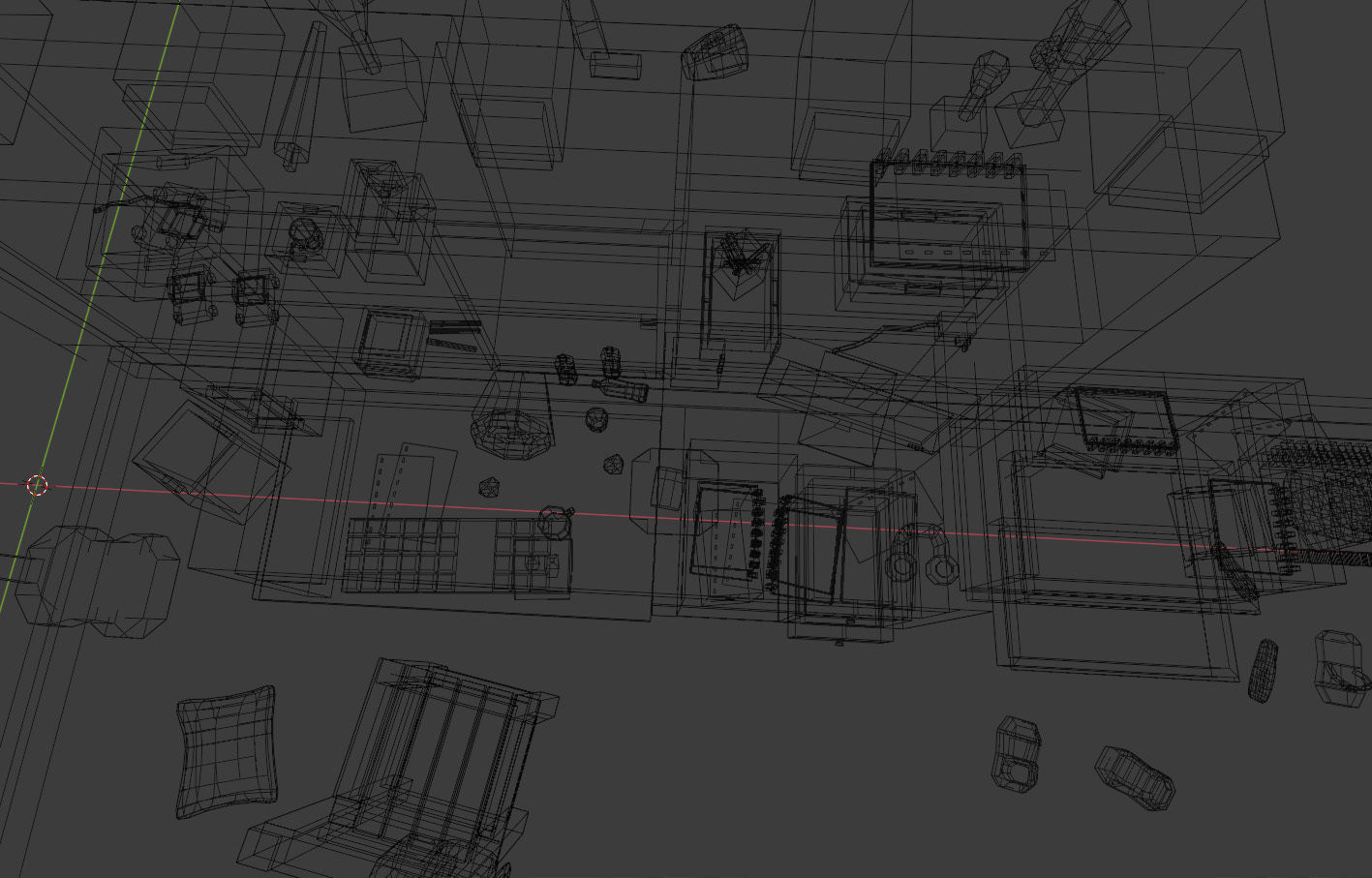 Low poly simple bedroom Free low-poly 3D model_13