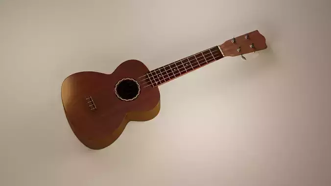 Classic Guitar 3D Model