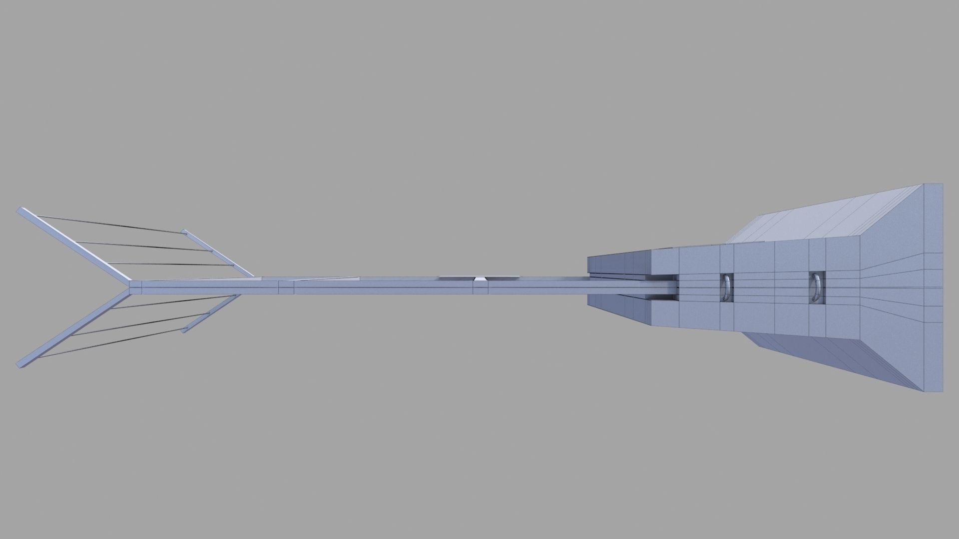 Concrete Barrier Low-poly 3D model_16