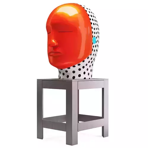 Jun Kaneko Head Sculpture