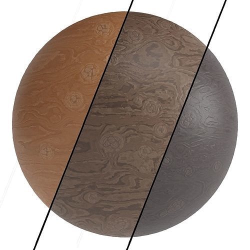 3 Wood Materials PBR 4k Sbsar Texture
