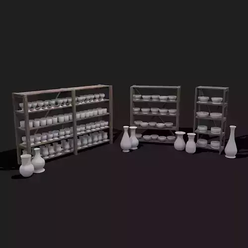 Pottery and Shelves Collection 