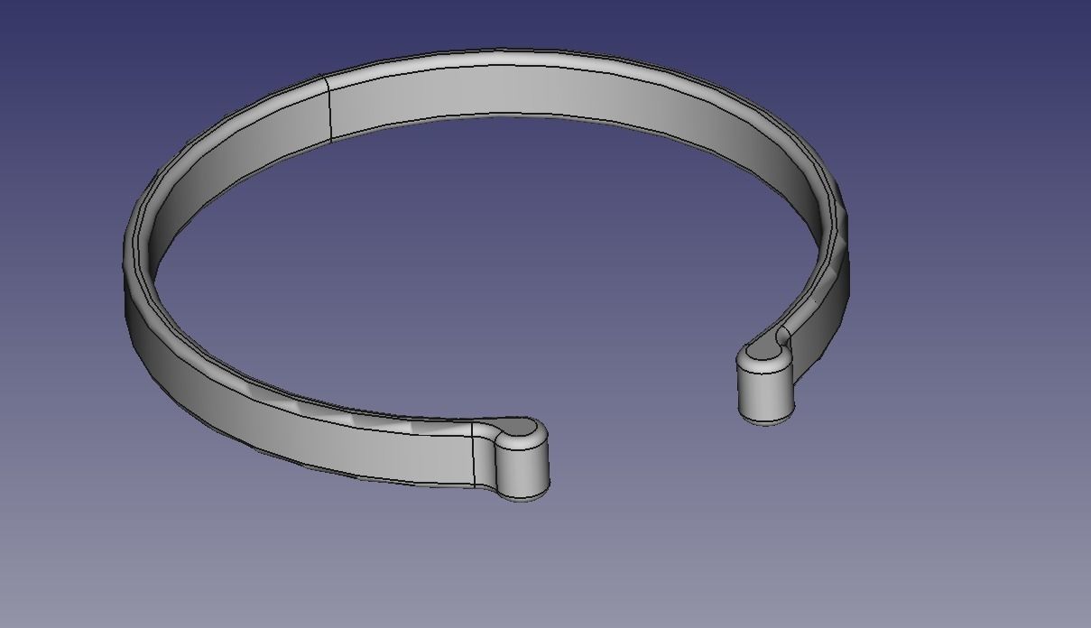 Bike pants clip 3D print model_4