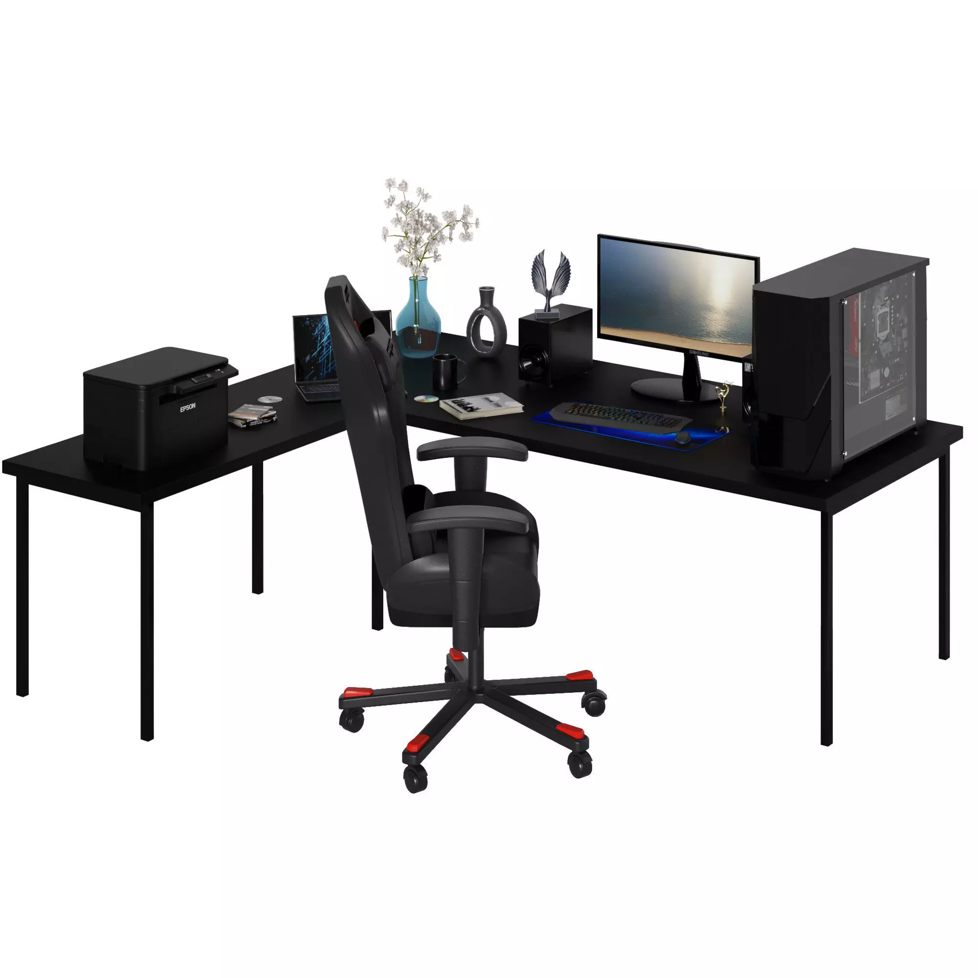 pc set 11 3D model | CGTrader