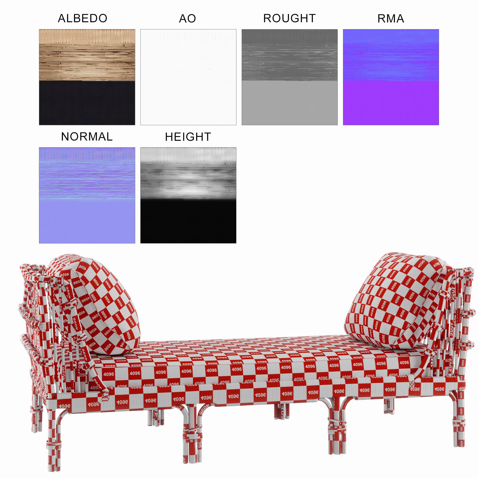 SOL sofa Low-poly 3D model_4