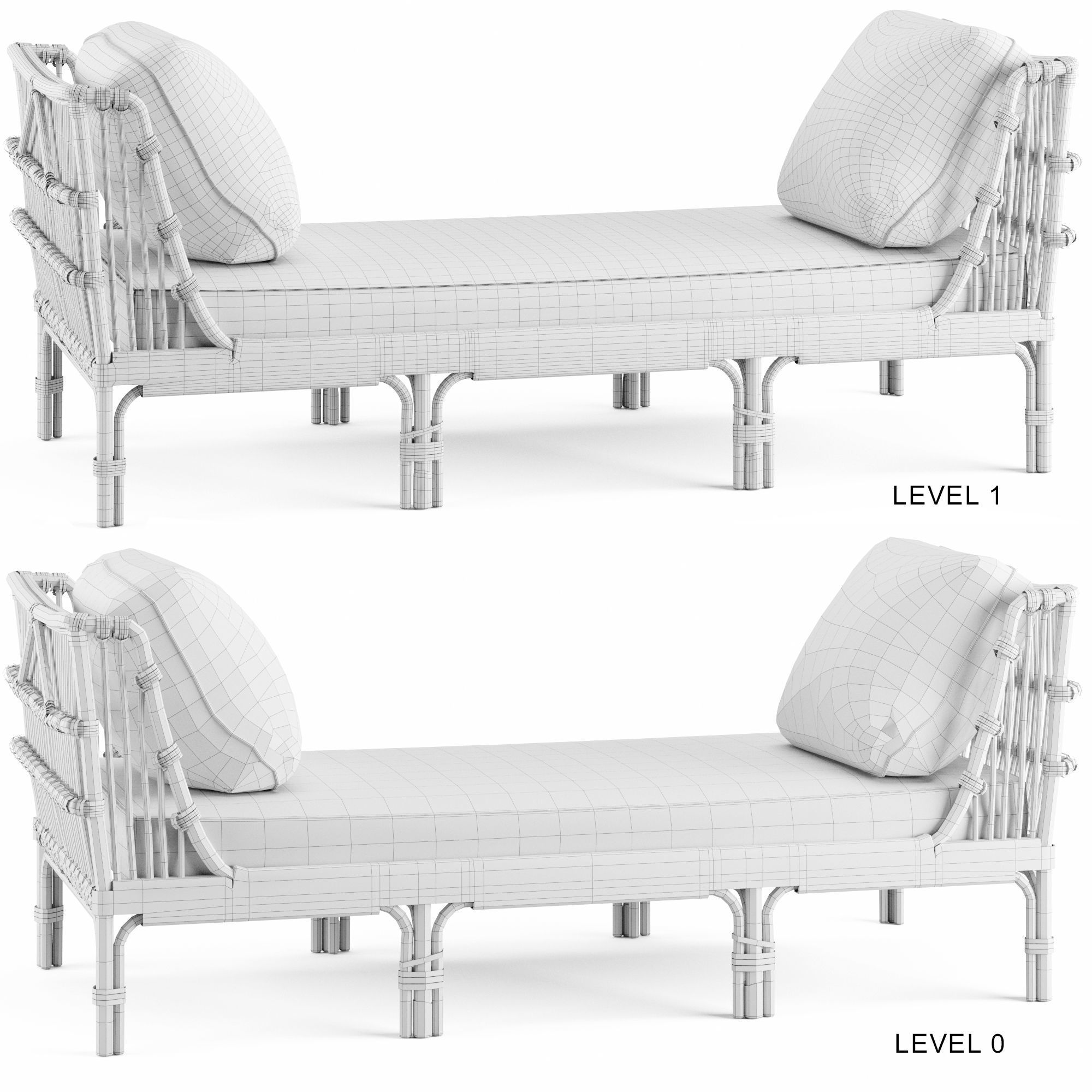 SOL sofa Low-poly 3D model_3