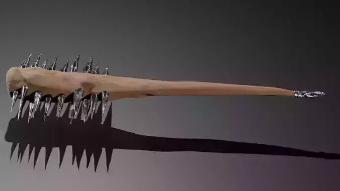 club with thorns 3D model