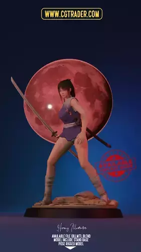 Azumi Character Model Free 3D model