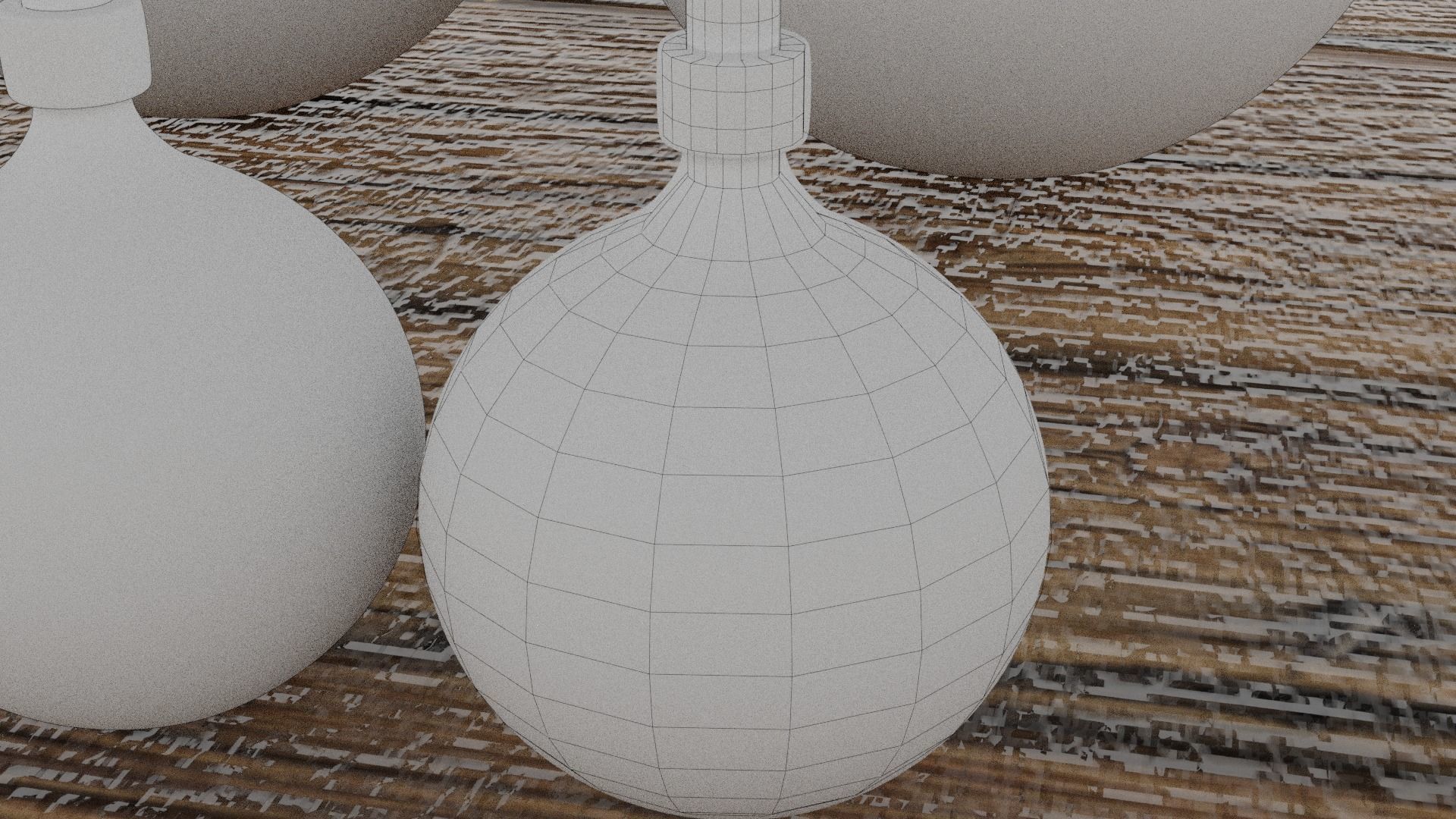 Alchemist jars Low-poly 3D model_6