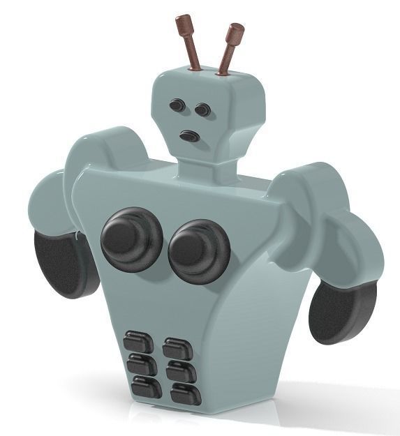Human Robot Six Pack 3D print model_2