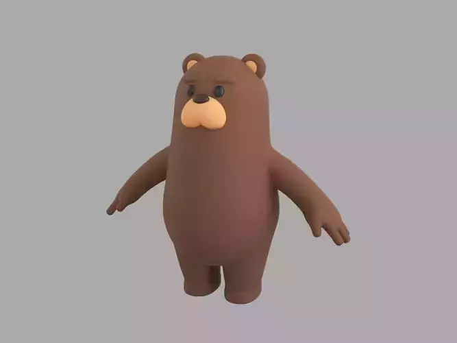 Brown Bear Character