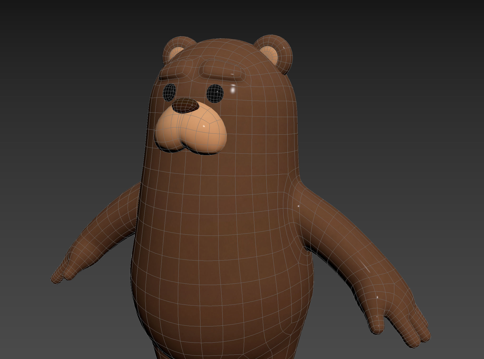 Brown Bear Character 3D model_20
