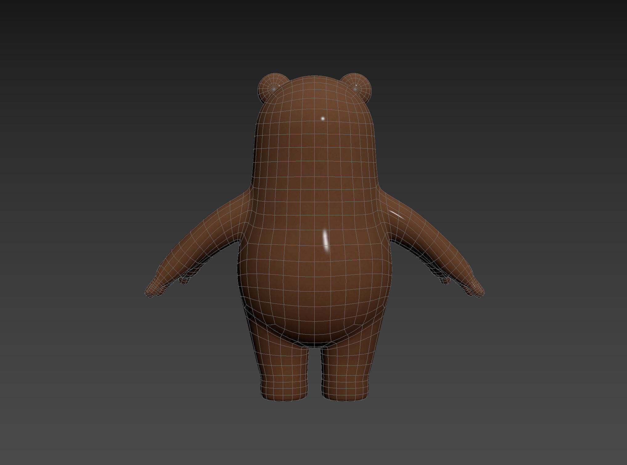 Brown Bear Character 3D model_17