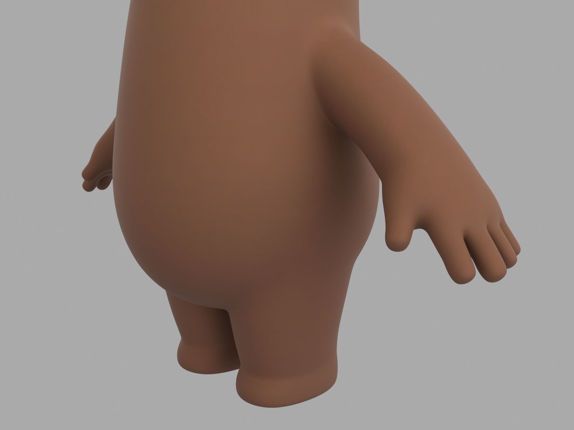 Brown Bear Character 3D model_9