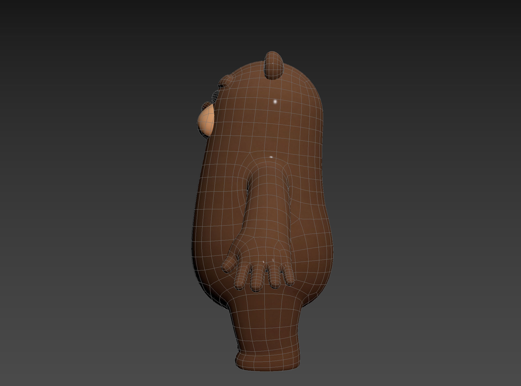 Brown Bear Character 3D model_19