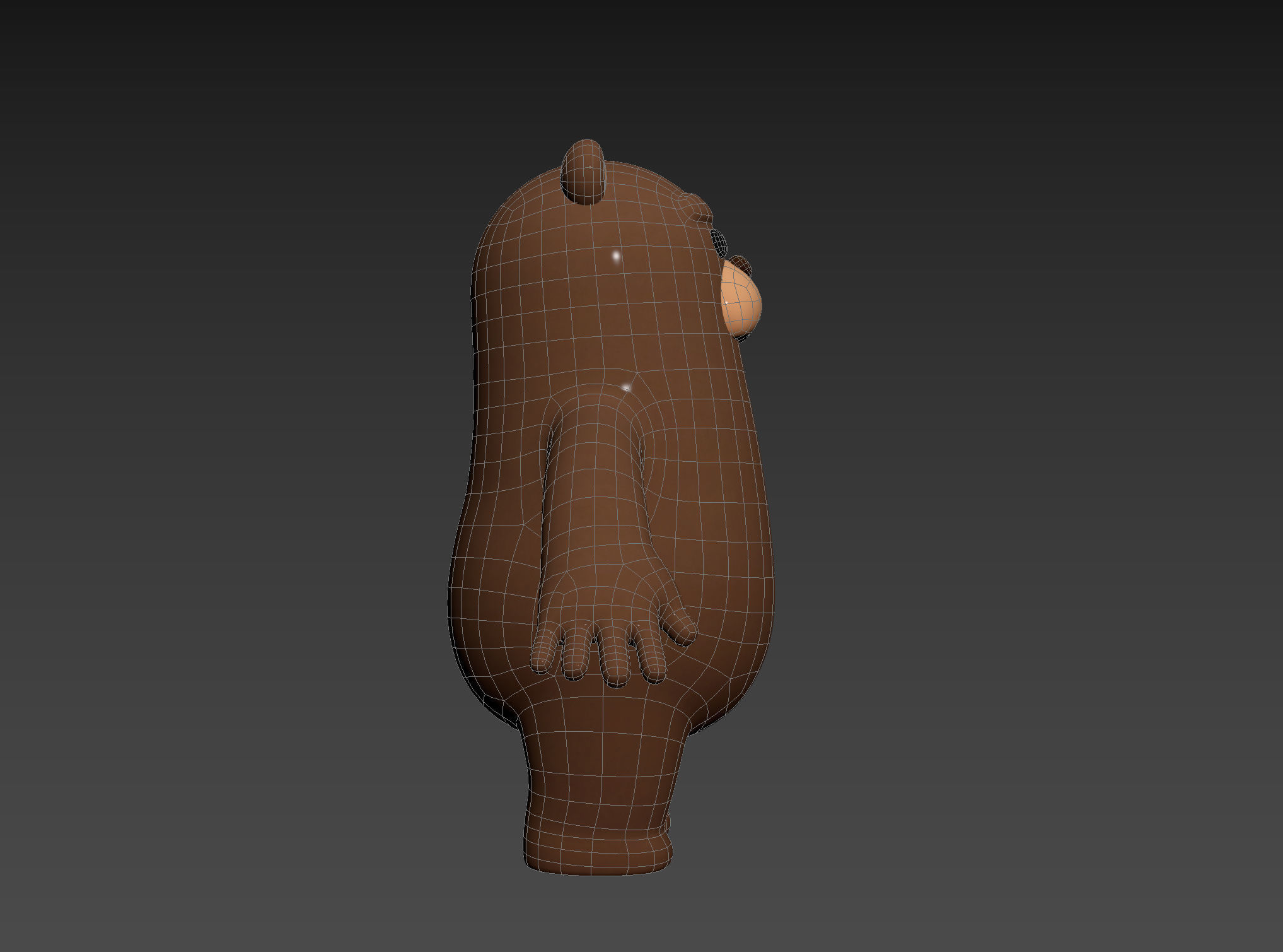 Brown Bear Character 3D model_15