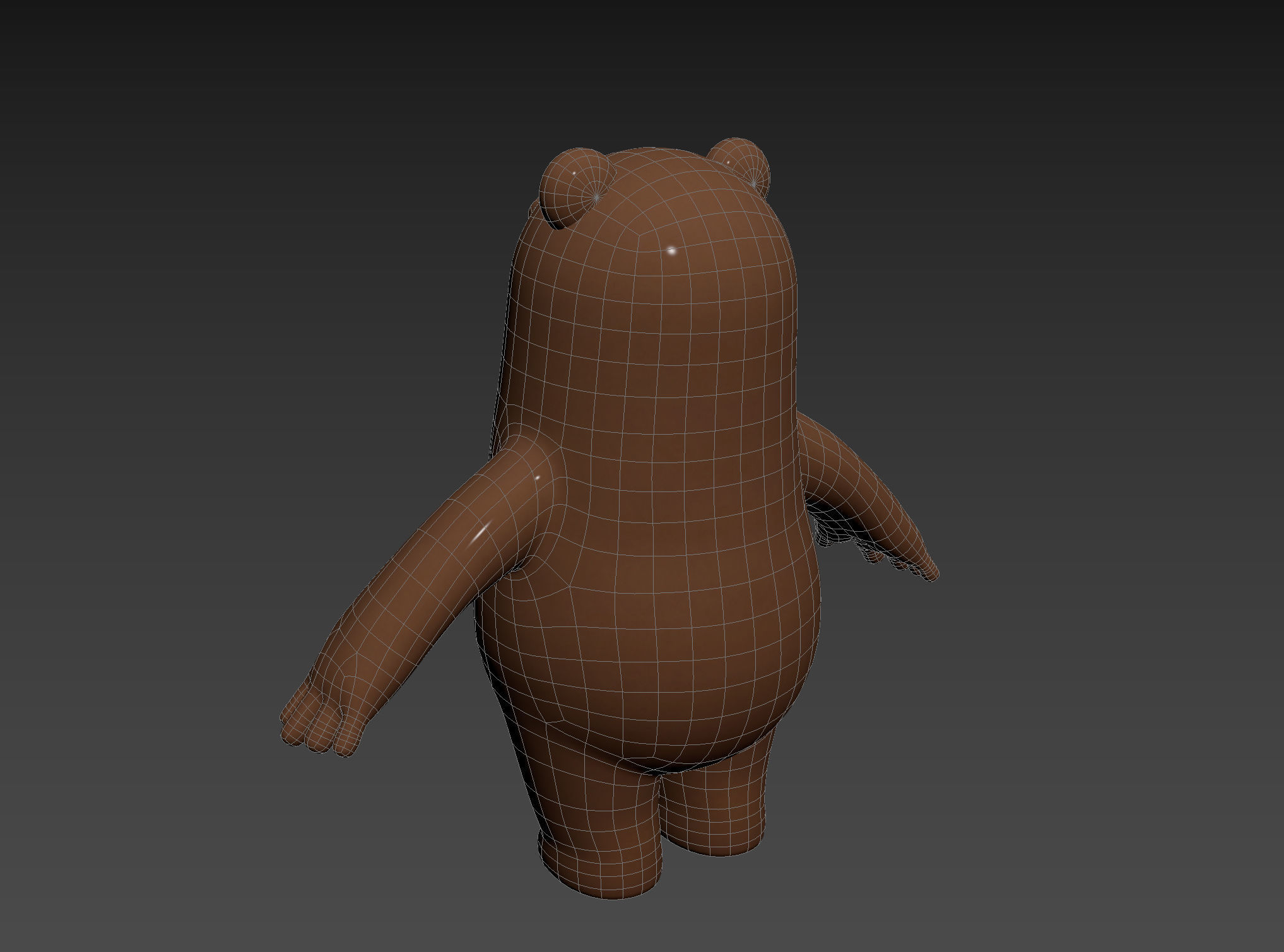 Brown Bear Character 3D model_18