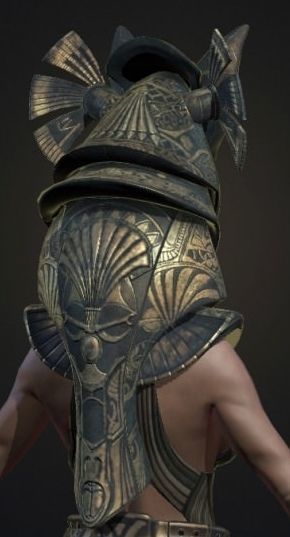 Bastet Helmet Low-poly 3D model_2