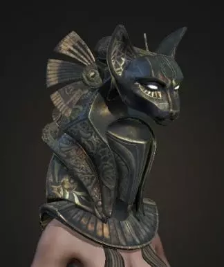 Bastet Helmet Low-poly 3D model_0