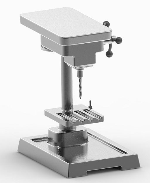 Stylish Drilling Machine 3D print model_2