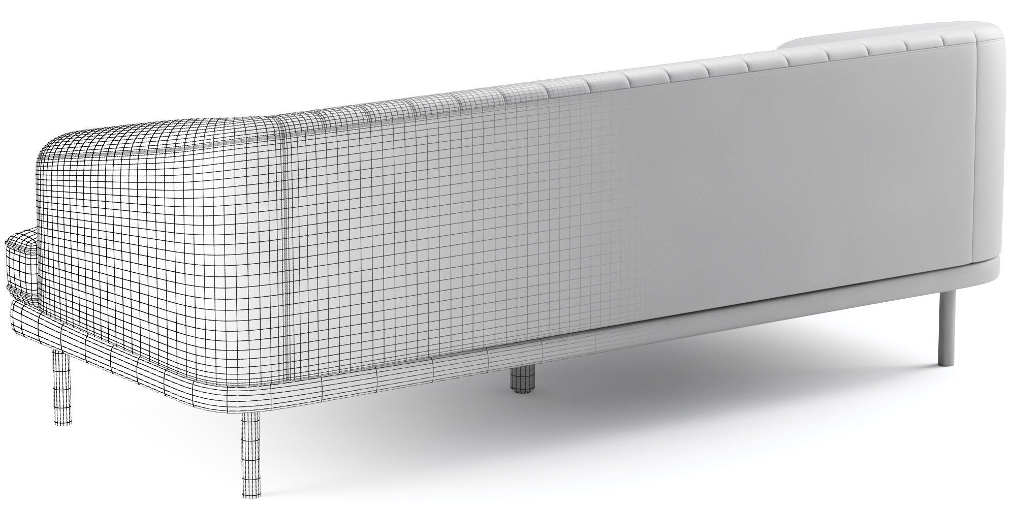 Rory Velvet Sofa Meridian Furniture 3D model_8