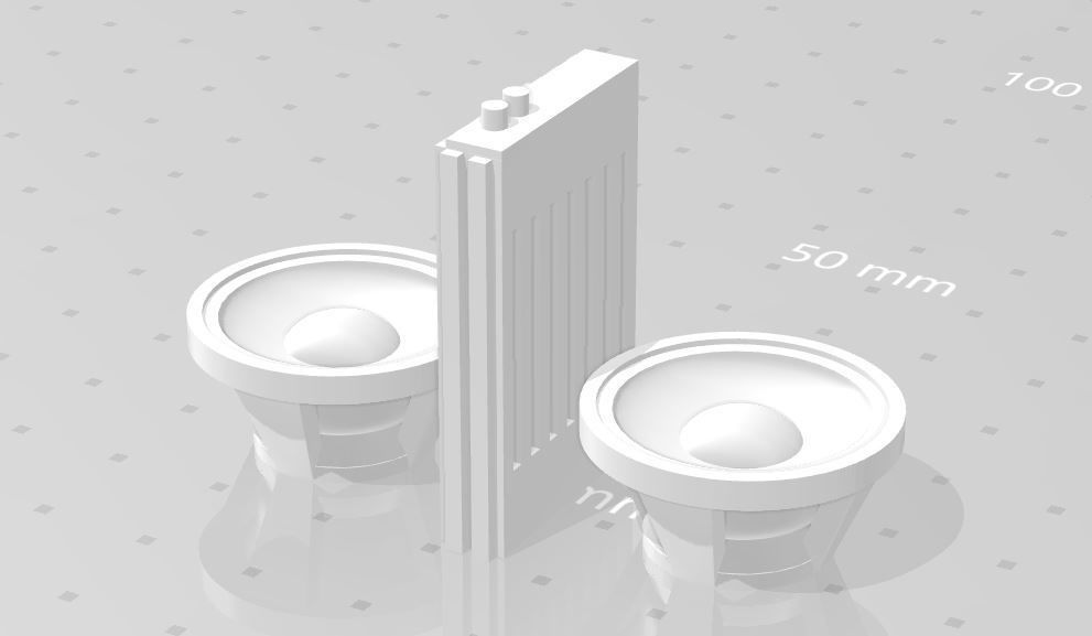 RC Car Drift Speaker Unit Accesories 1 10 3D print model_1