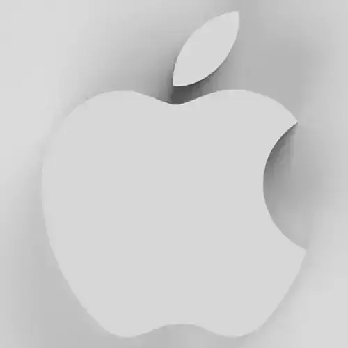 apple logo in 3d