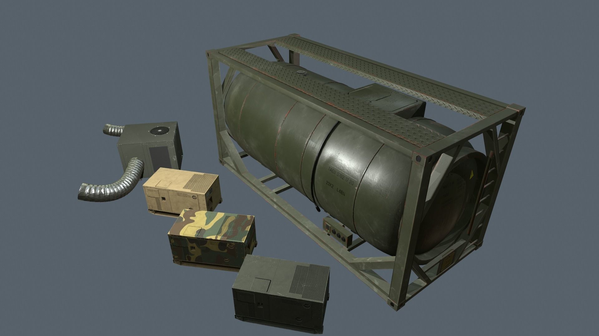 Small military camp pack UE4 FILES  Low-poly 3D model_19