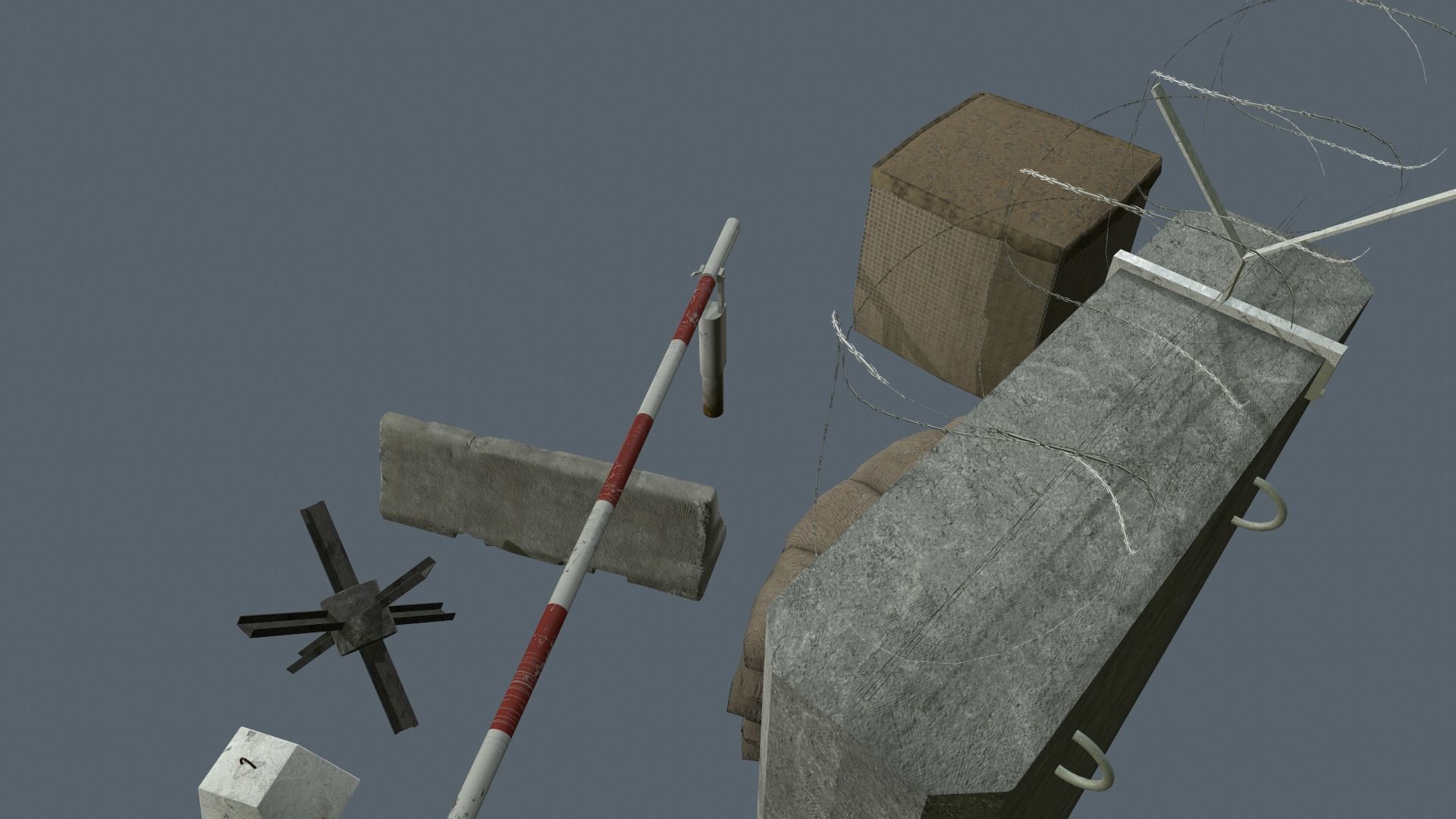 Small military camp pack UE4 FILES  Low-poly 3D model_18