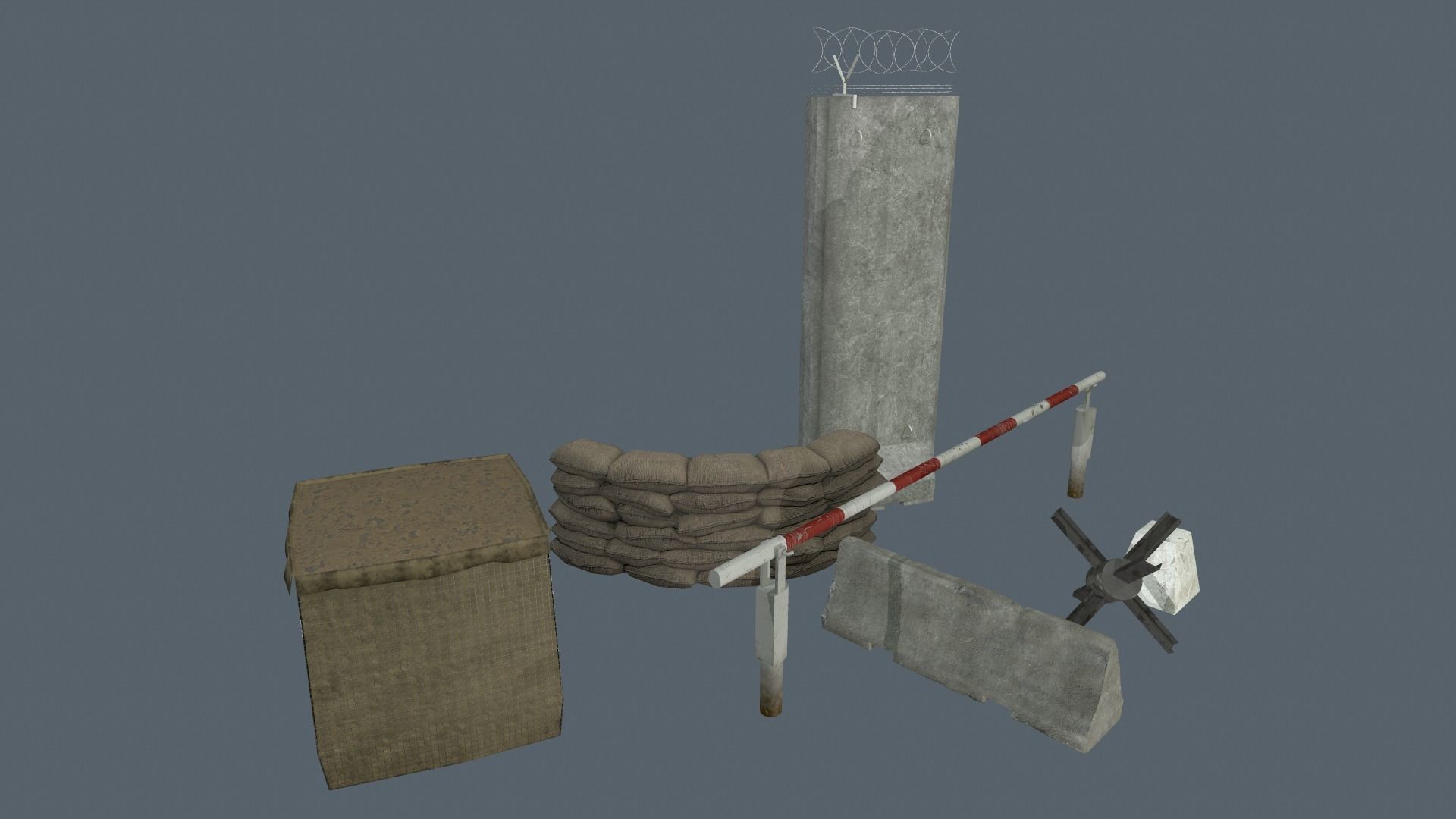 Small military camp pack UE4 FILES  Low-poly 3D model_16