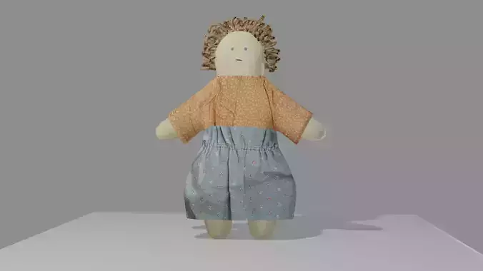 Rag Doll Low-poly 3D model