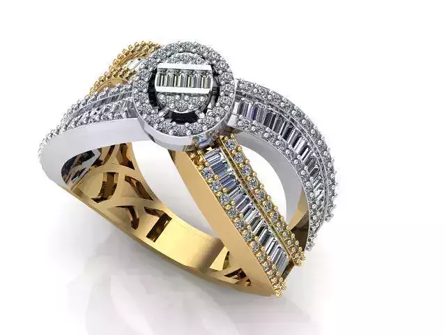 Baguette oval face ring 1