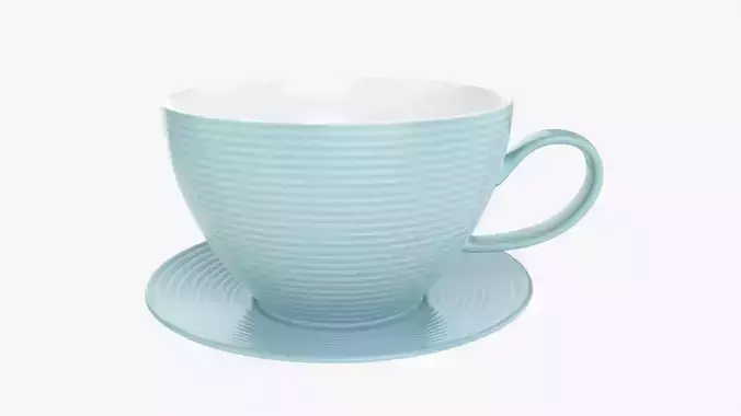 Coffee mug and saucer 02