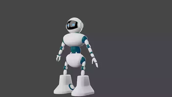 robot Free low-poly 3D model