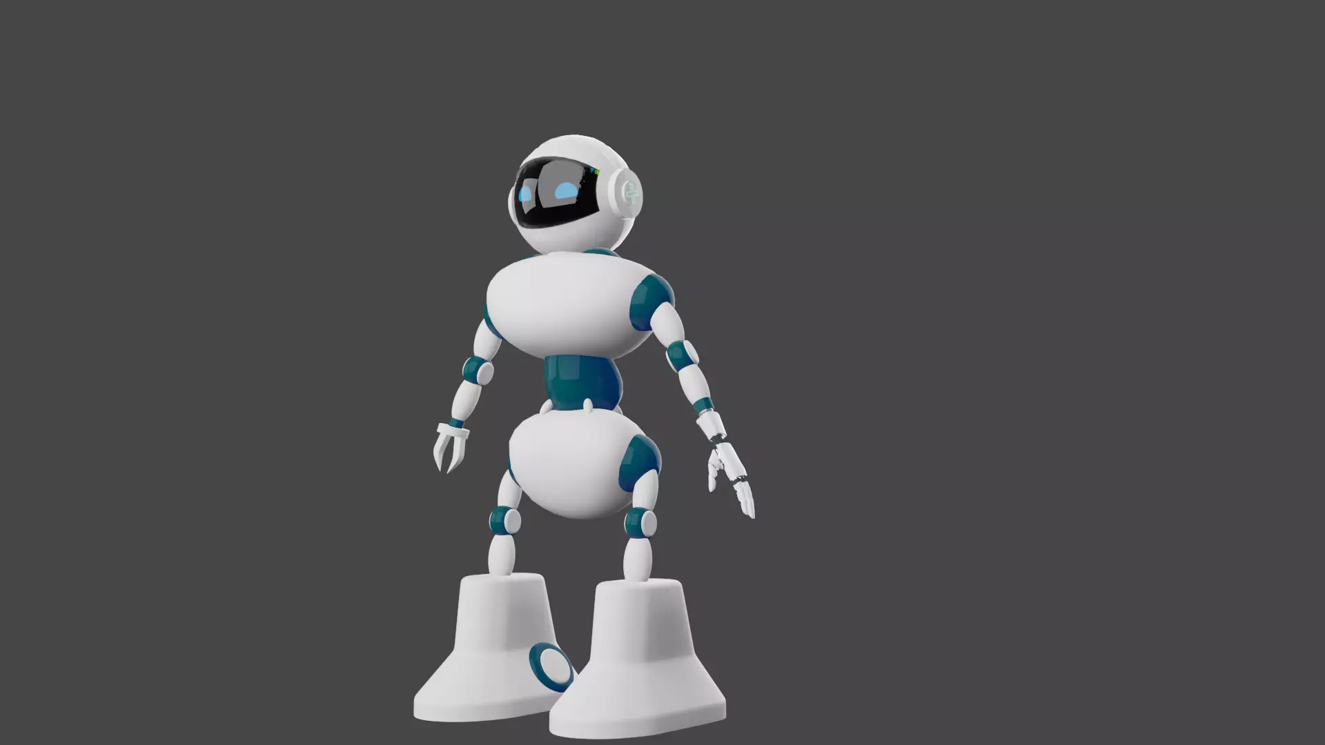 robot Free low-poly 3D model_0