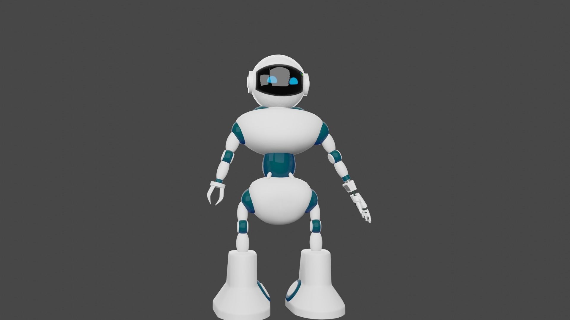 robot Free low-poly 3D model_3