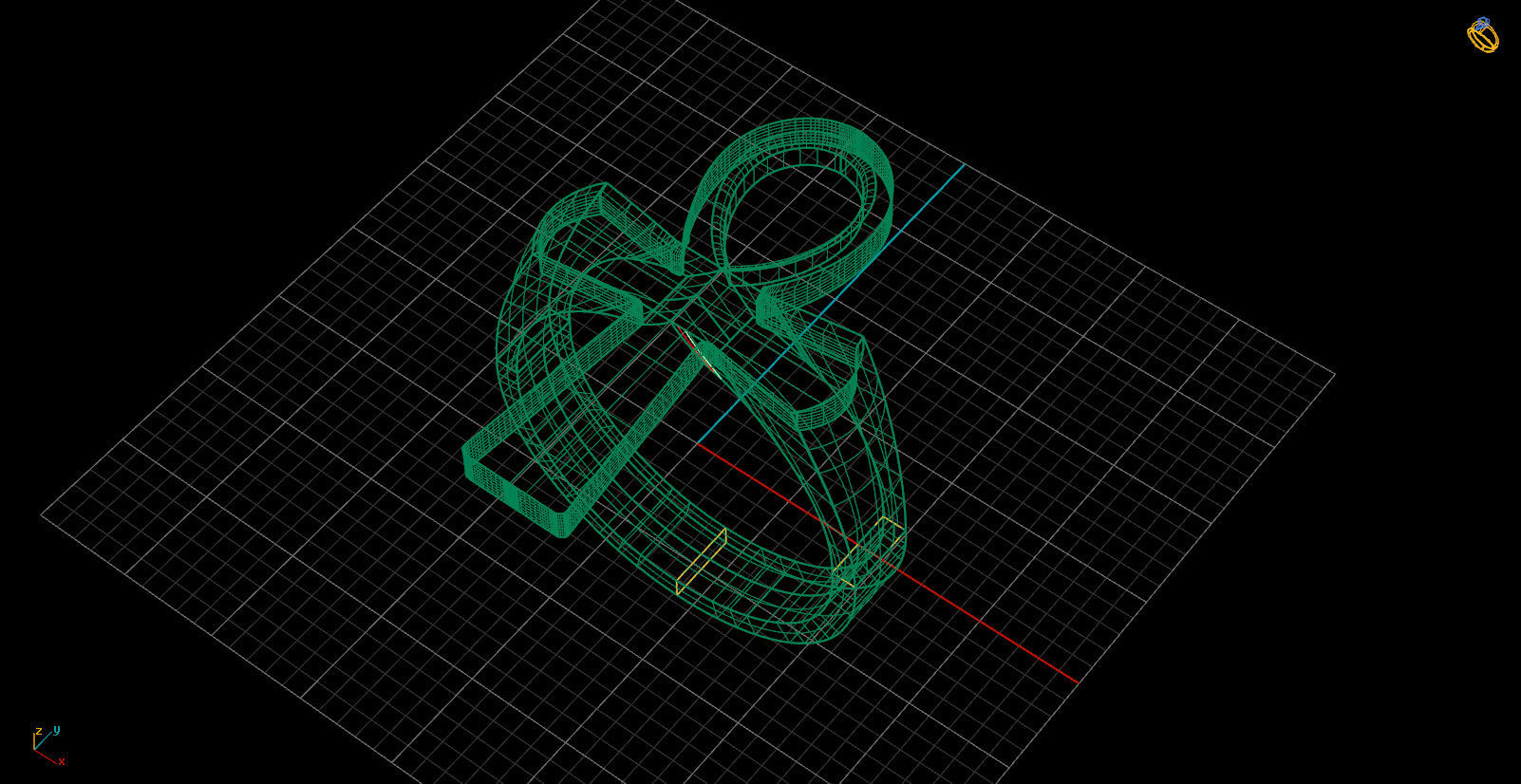 ANKH CROSS RING 3D print model_3