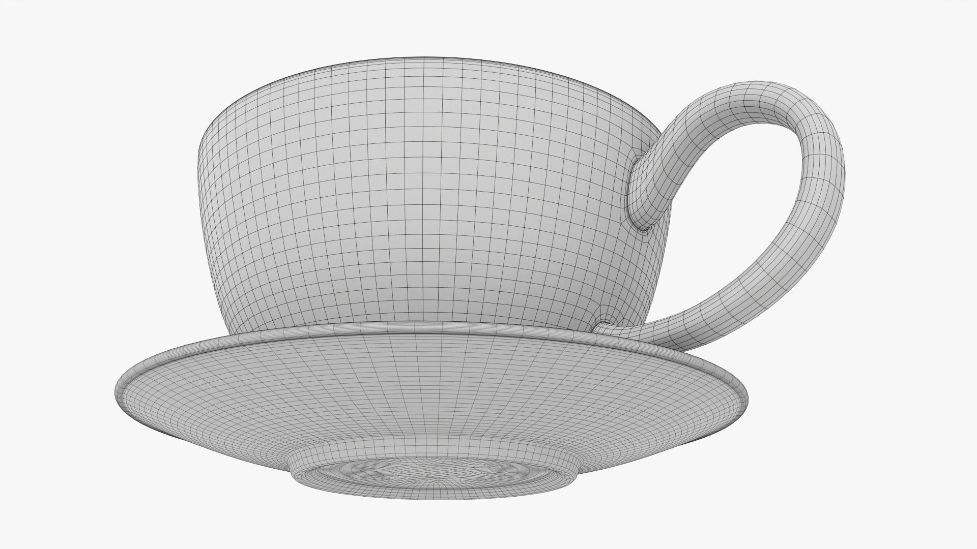 Coffee mug and saucer 03 3D model_9