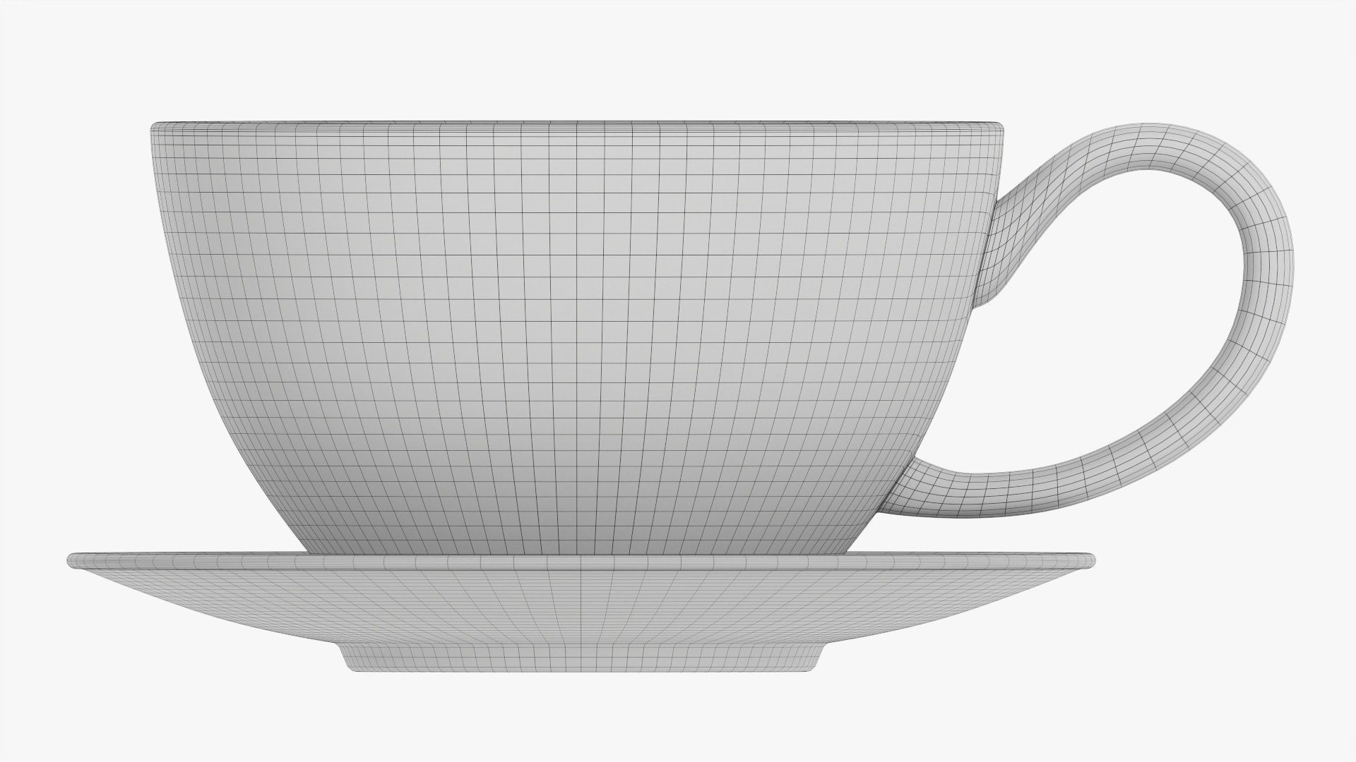 Coffee mug and saucer 03 3D model_10