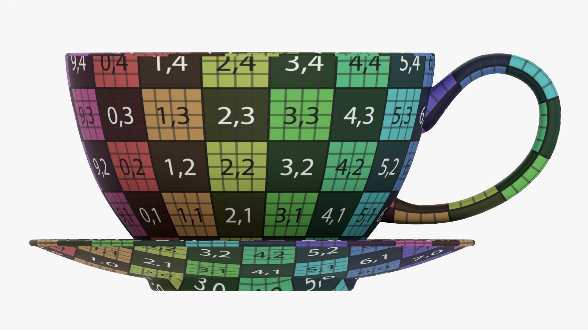 Coffee mug and saucer 03 3D model_16