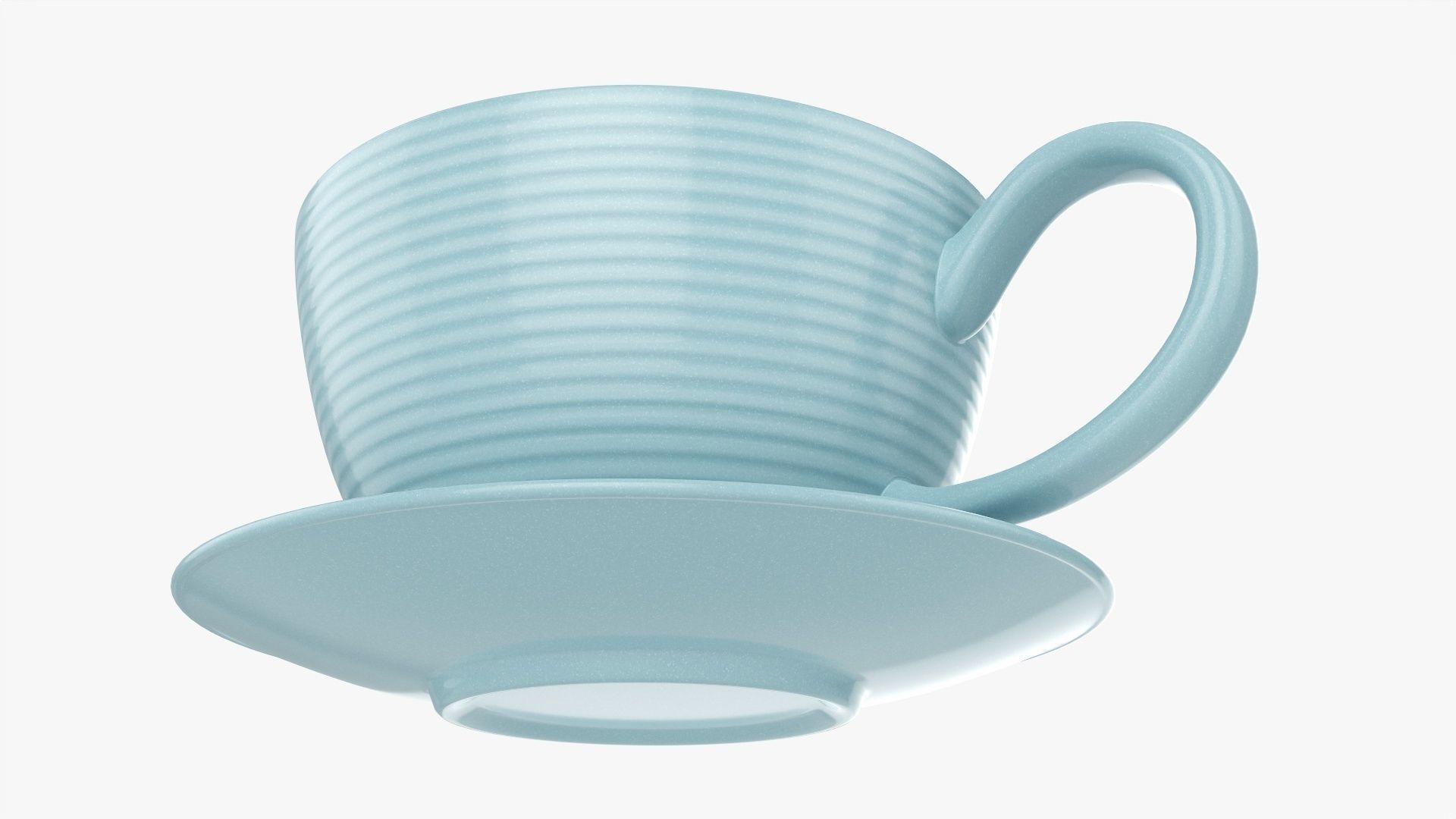 Coffee mug and saucer 03 3D model_3