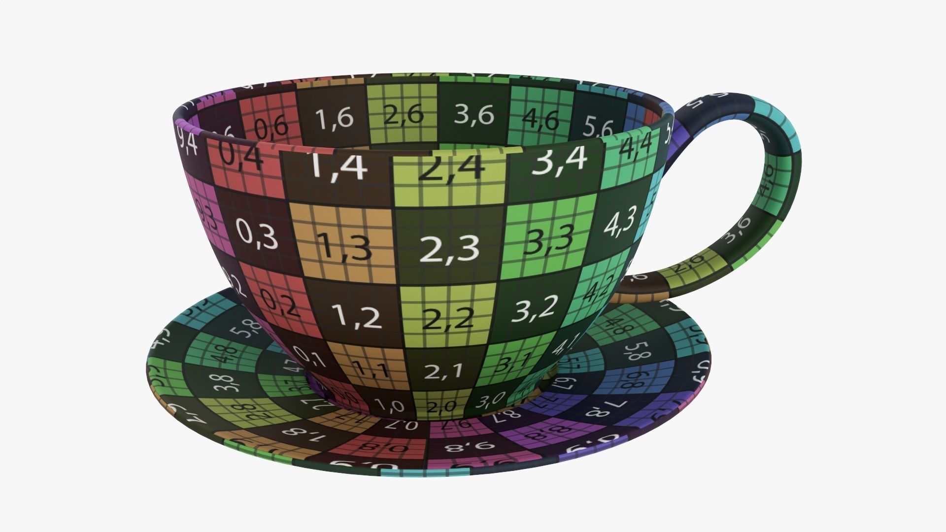 Coffee mug and saucer 03 3D model_13